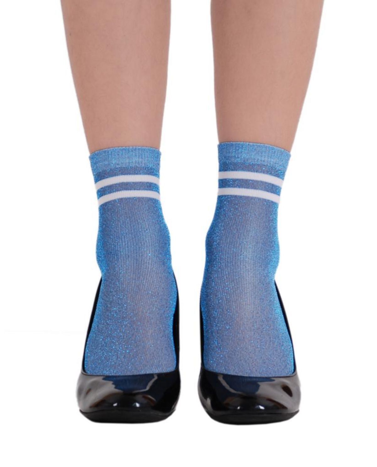 Victoria Açık Mavi Simli Çorap Brogetti AÇIK MAVİ - TEK BEDEN