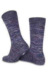 Indıgo Gri Muline Soket Çorap Marbled RENKLİ - TEK BEDEN