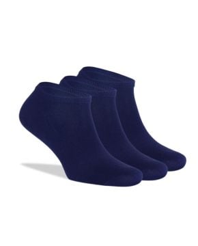 Sneakers Lacivert Unisex Çorap Bambu Kısa Soket 3lü Paket