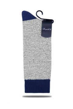 Gri  Muline Soket Çorap Marbled