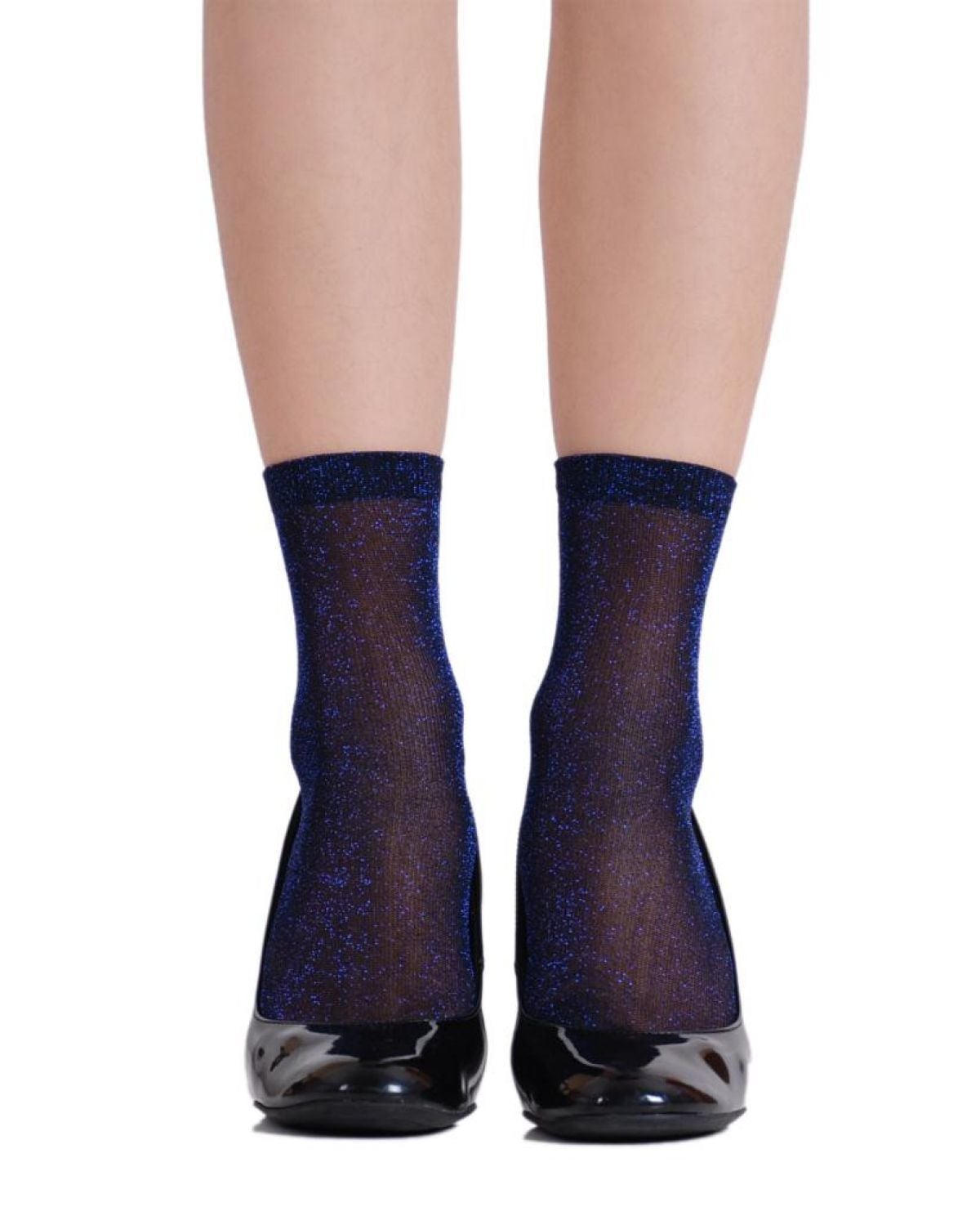 Caroline Mor Simli Çorap Brogetti