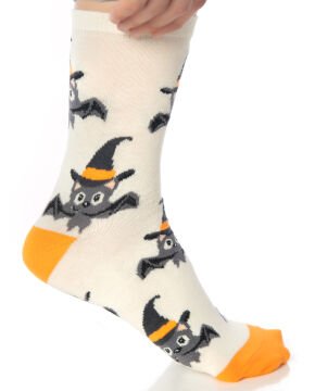 Hallowen Desenli Kadın Soket Çorap