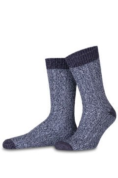 Saç Örgü Desenli Muline Soket Çorap Siyah Jerry