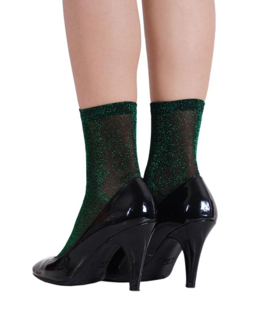 Caroline Yeşil Simli Çorap Brogetti YEŞİL - TEK BEDEN