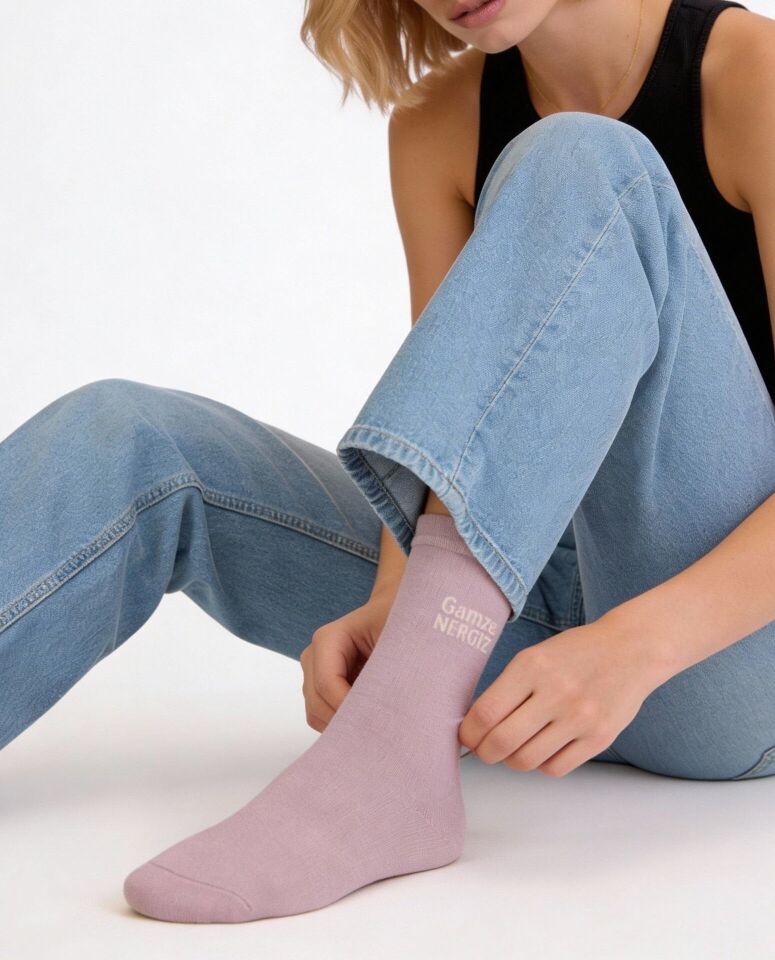 Kişiye Özel Kadın Çorap Exclusive Bambu