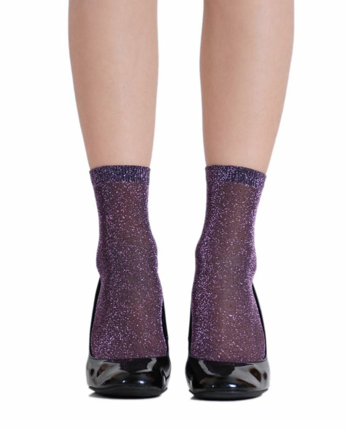 Caroline Mürdüm Simli Çorap Brogetti