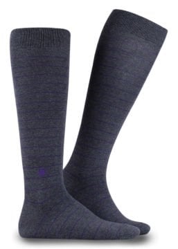 Erkek Dizaltı Çorap Çizgili Antrasit Rex