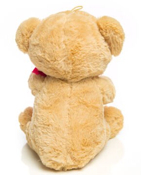 Kalpli I Love You Yazılı 40cm Bej Peluş Ayıcık