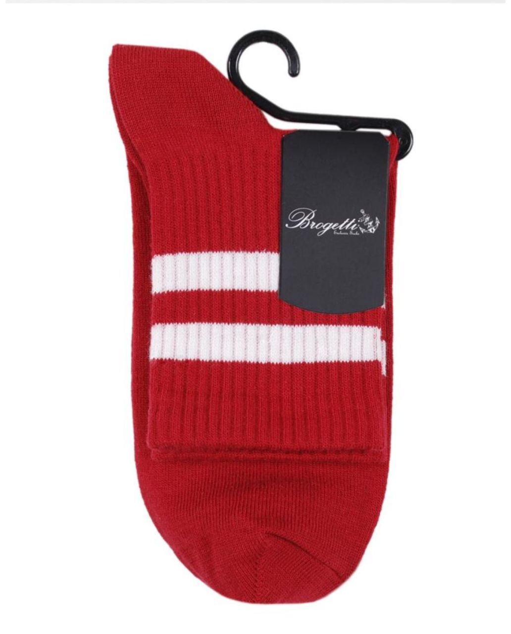 Serena Bordo Renk Beyaz Çizgili Tenis Çorabı BORDO - 36/40