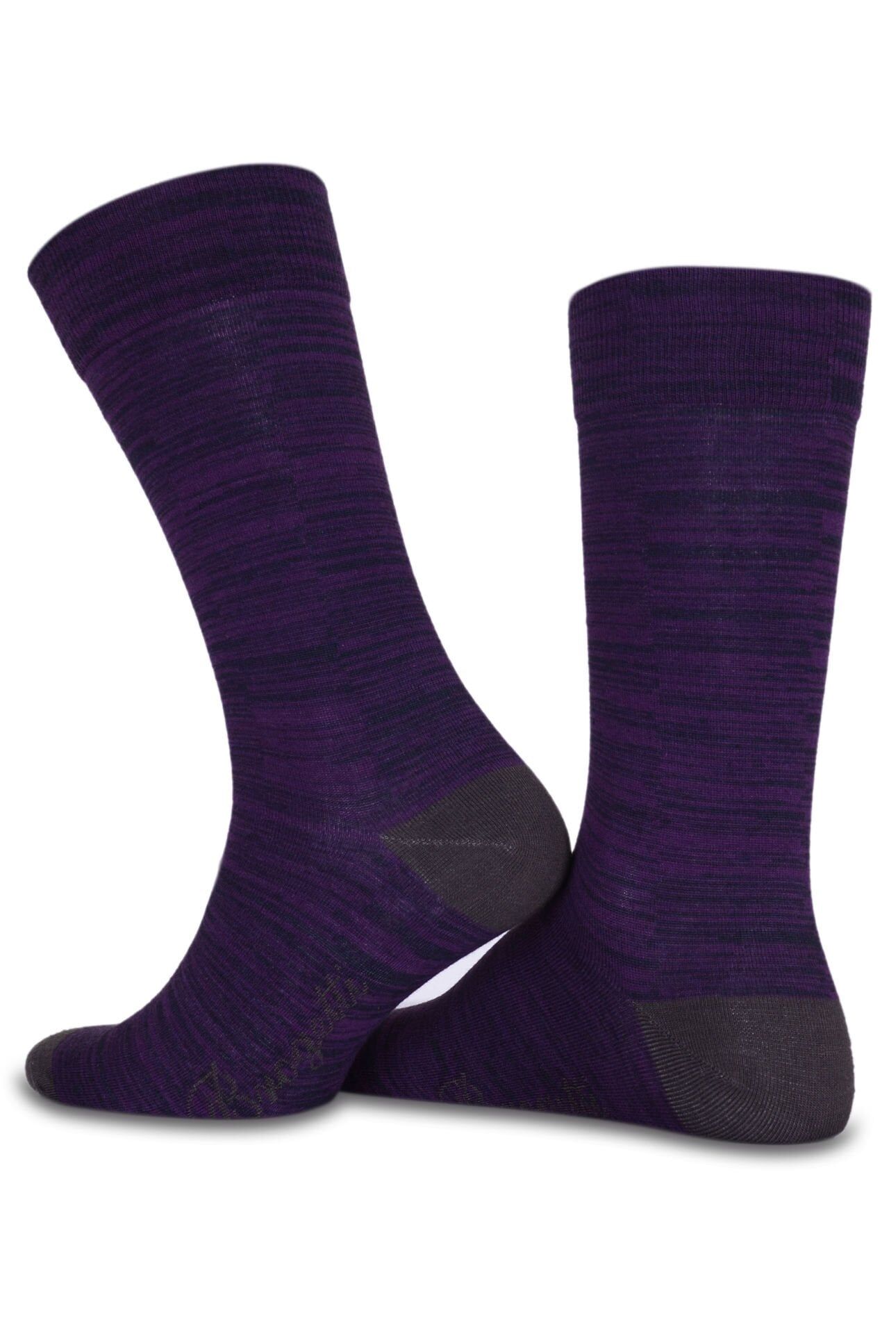 Mor  Renkli Bambu Erkek Soket Çorabı Andey