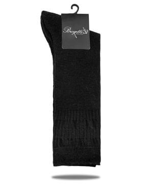 Siyah Lana Yün Diyabetik Çorap