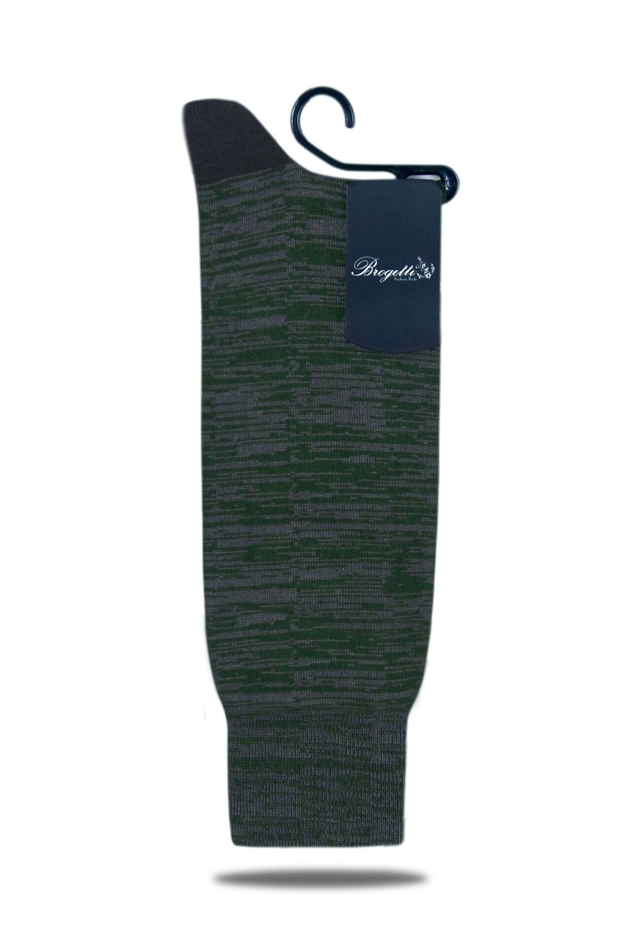 Yeşil  Renkli Bambu Erkek Soket Çorabı Andey