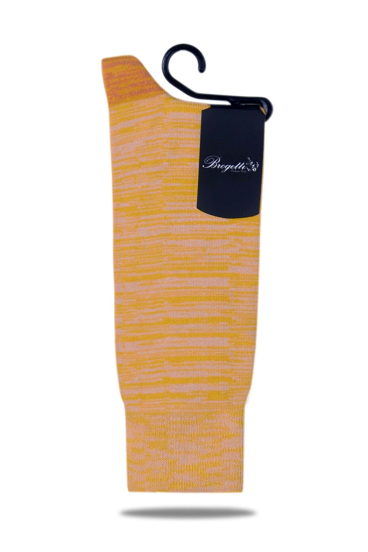 Sarı Renkli Bambu Erkek Soket Çorabı Andey