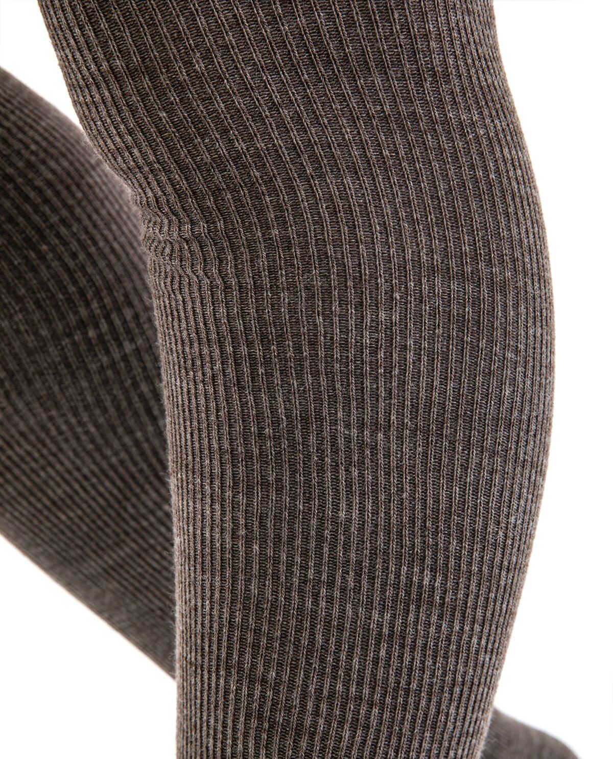Merino Yün 2li Paket Dizüstü Erkek Çorap ANTRASİT-AÇIK KAHVE - 45-47