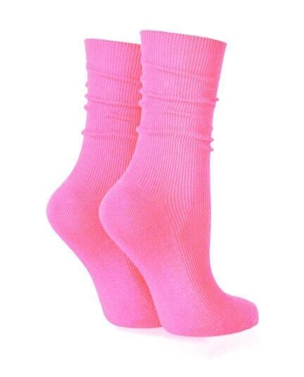 Pembe Renk Soket Çorap Lina