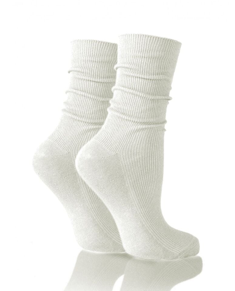 Açık Gri Soket Çorap Lina Brogetti