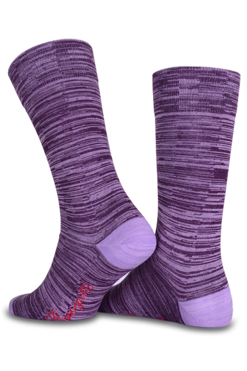 Koyu Lila  Renkli Bambu Erkek Soket Çorabı Andey LİLA - TEK BEDEN