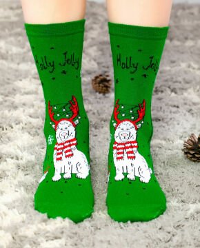 Holly Jolly Kutup Ayısı Figürlü Soket Çorap Socks Concept