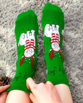 Holly Jolly Kutup Ayısı Figürlü Soket Çorap Socks Concept
