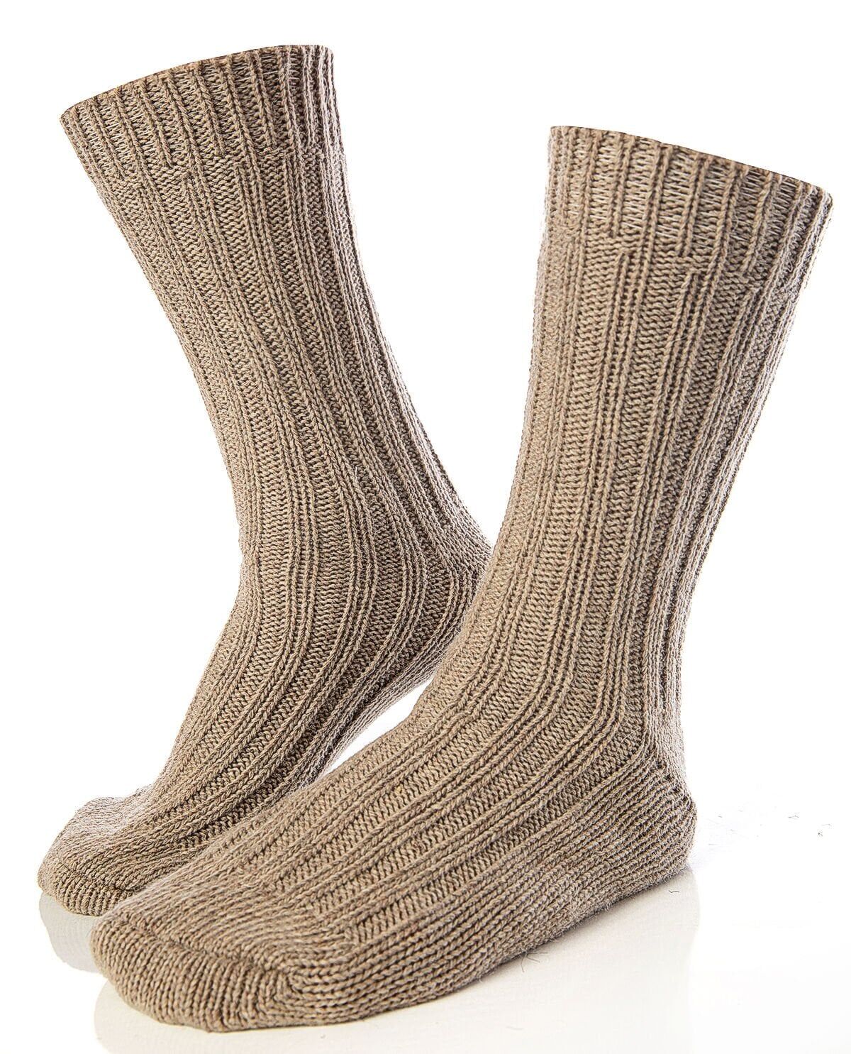 Yün Erkek Çorap Bej Renk