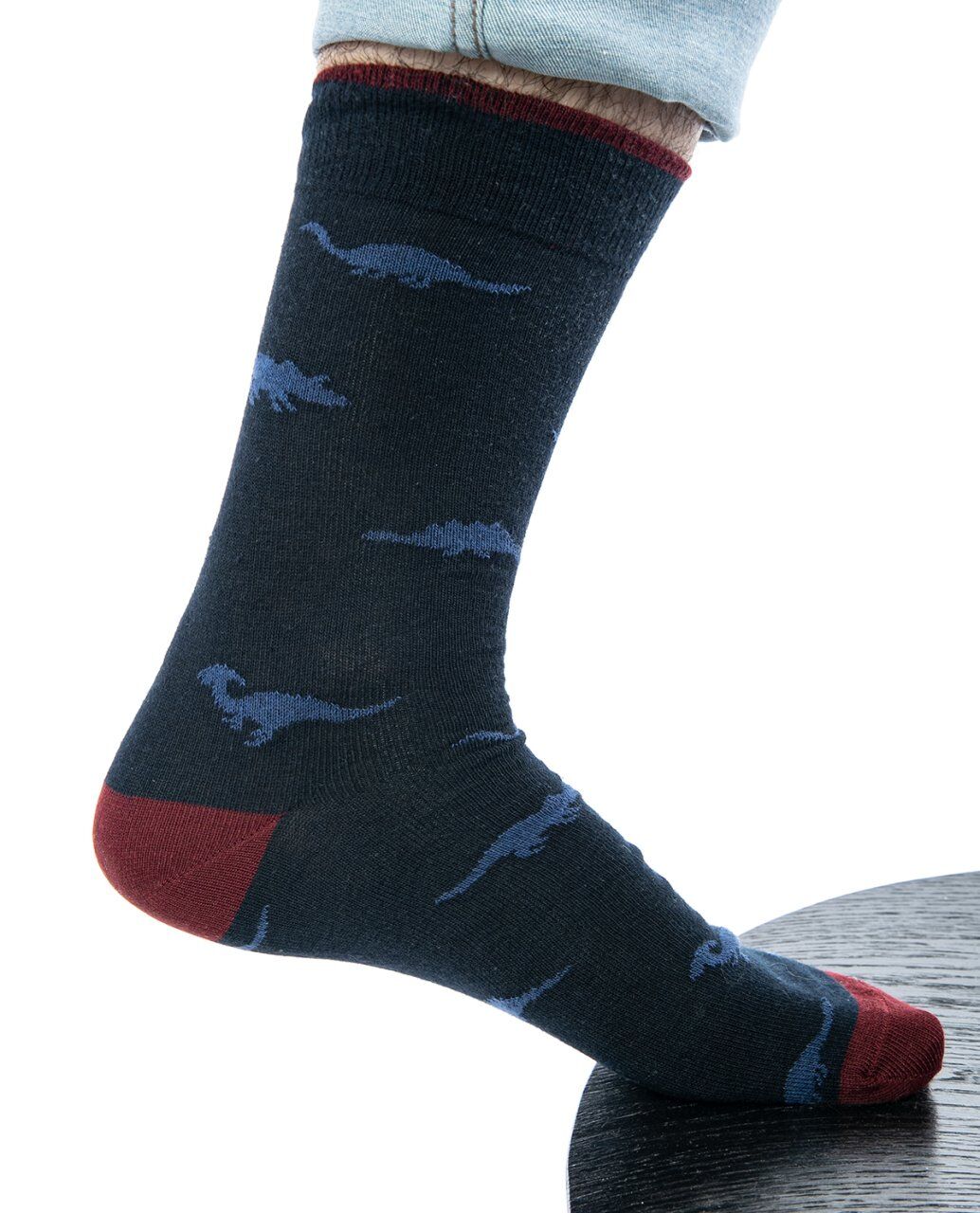 Timsah Desenli Erkek Soket Çorap LACİVERT - 41/46