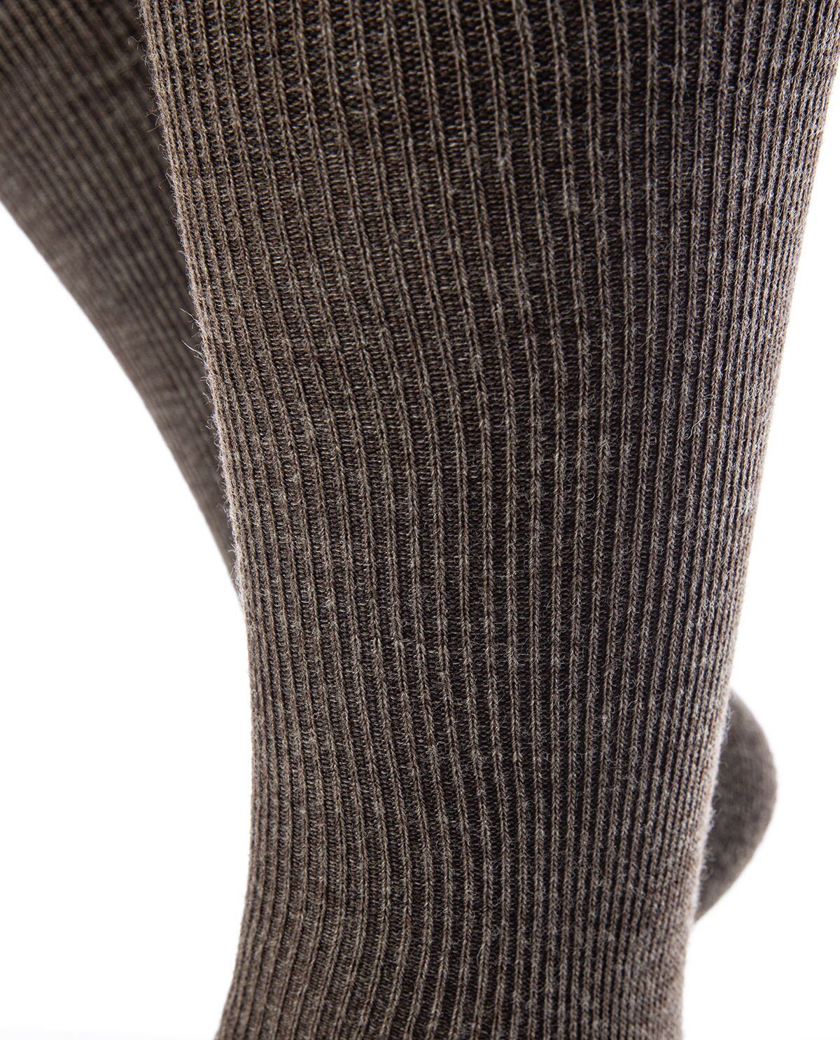 Merino Yün Havlu Kışlık Erkek Soket Çorap 2li Paket 45-47 - INDIGO-SÜTLÜ KAHVE