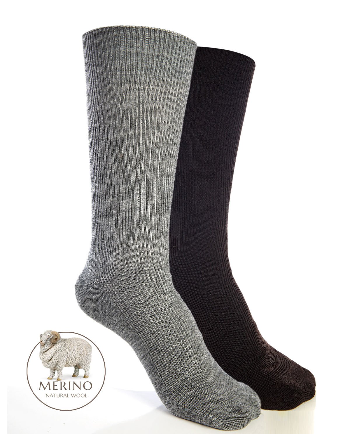 Merino Erkek Yün Çorap Kışlık 2li Paket