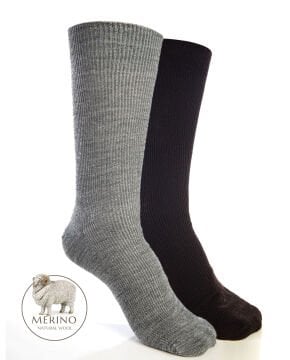 Merino Erkek Yün Çorap Kışlık 2li Paket