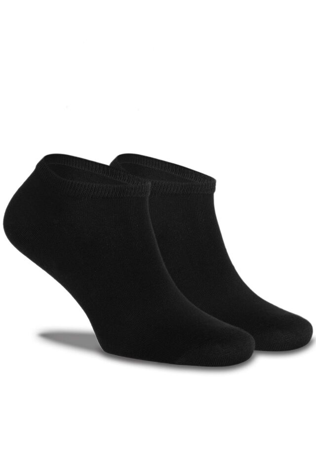 Siyah Merserize Kısa Soket Çorap