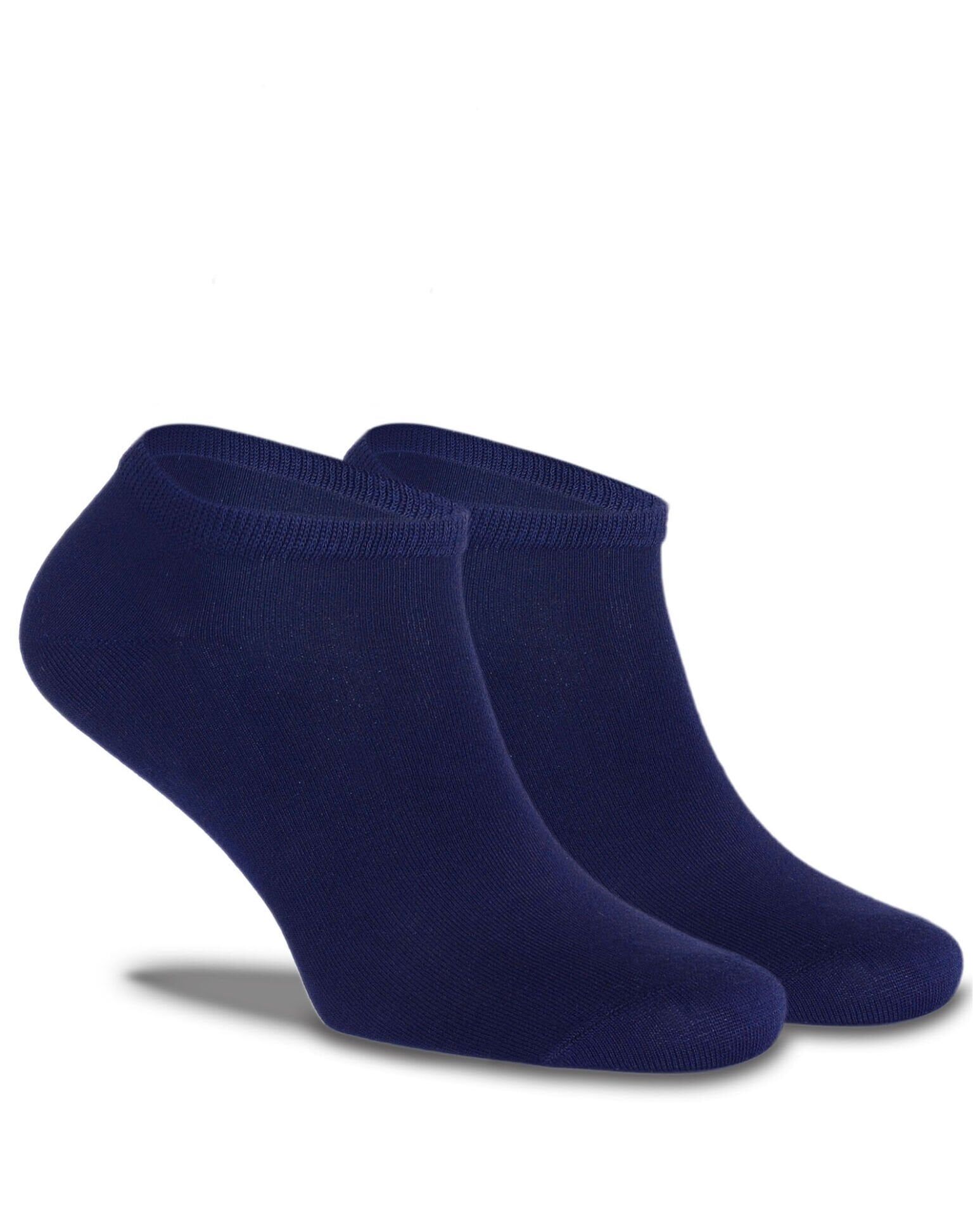 Lacivert Merserize Kısa Soket Çorap