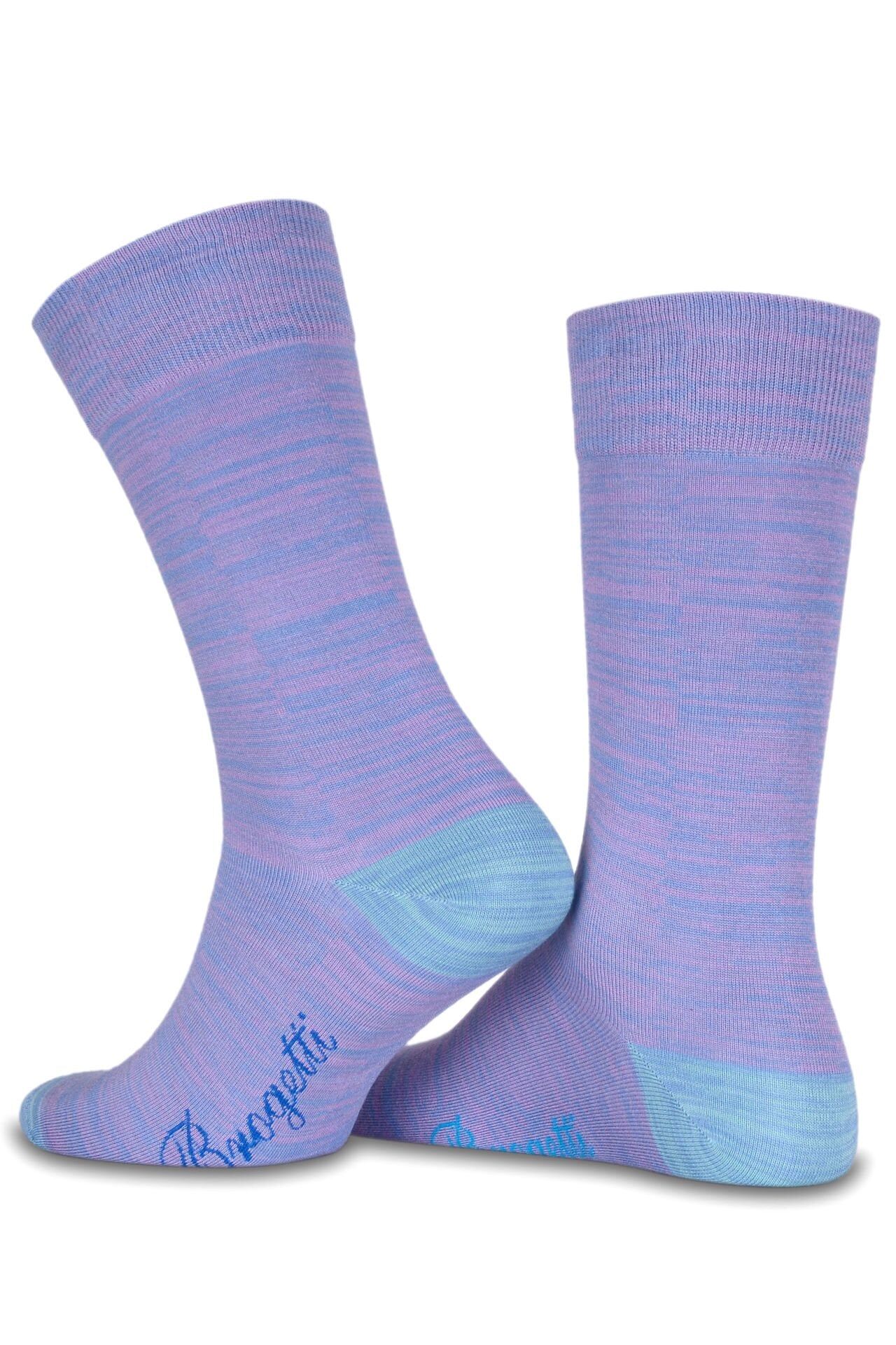 Açık Lila Renkli Bambu Erkek Soket Çorap Andey