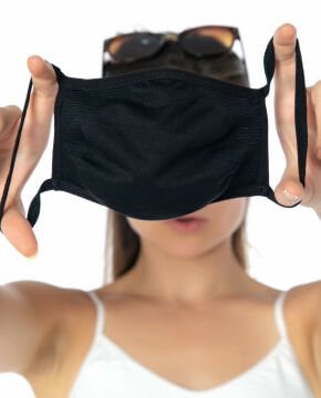 Yıkanabilir Maske Siyah Renk