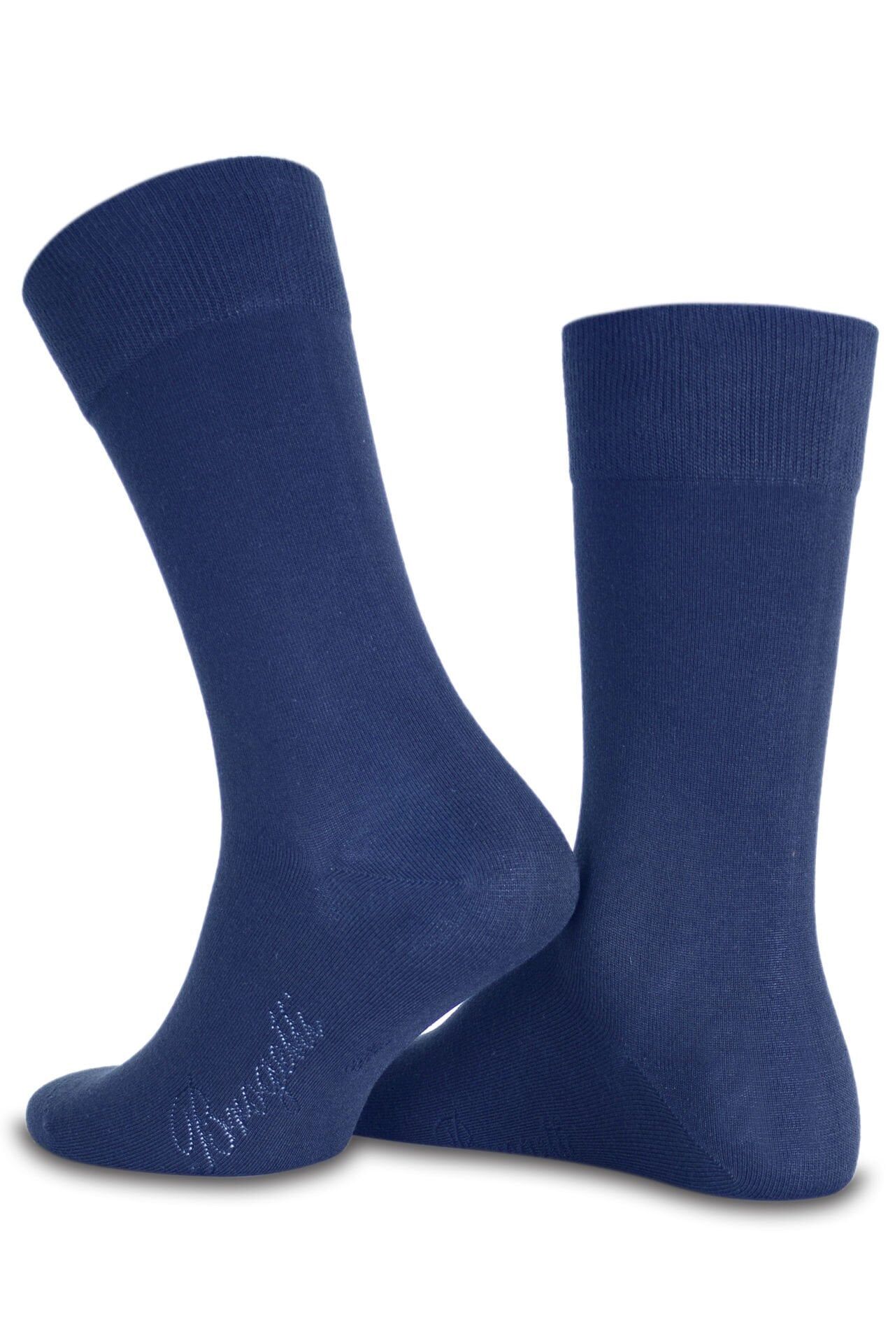 Lacivert Merserize Exclusive Erkek Çorap Brogetti LACİVERT - 36/38