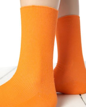Turuncu Soket Çorap Lina Brogetti