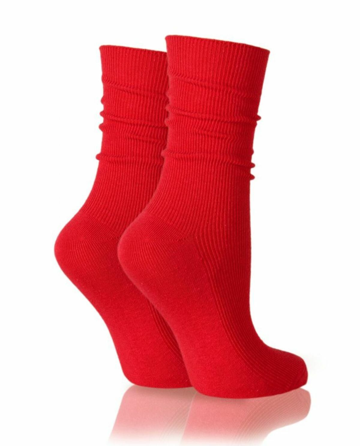 Kırmızı Soket Çorap Lina Brogetti