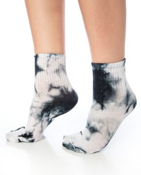 Batik Desen Kadın Soket Çorap Siyah Renk