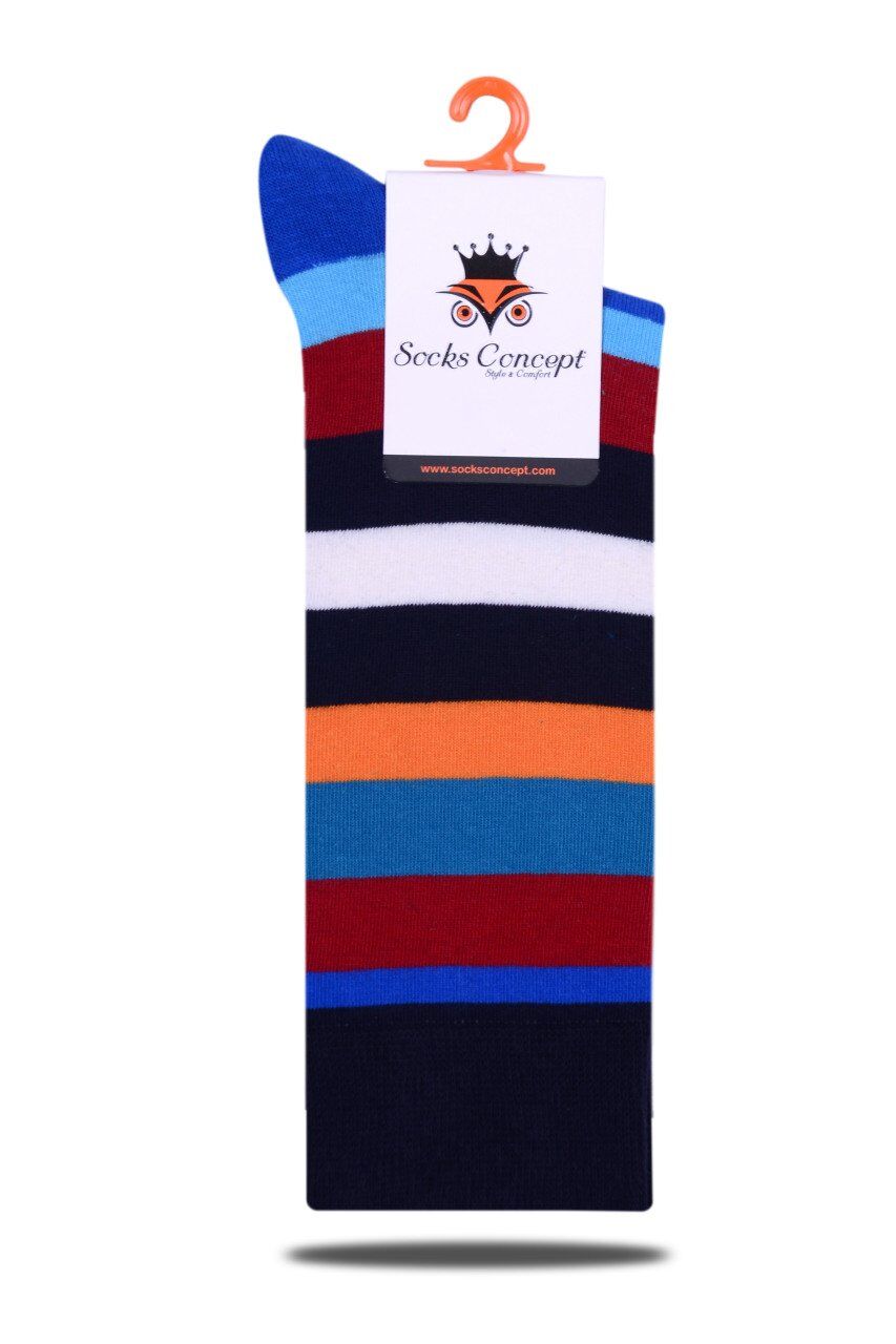 Renkli Çizgi Desenli  Soket Çorap Daniel RENKLİ - 41/46