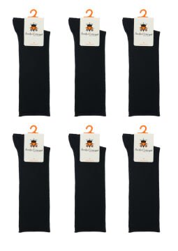 Lastiksiz Erkek Soket Çorap 6lı Paket Organik Pamuk