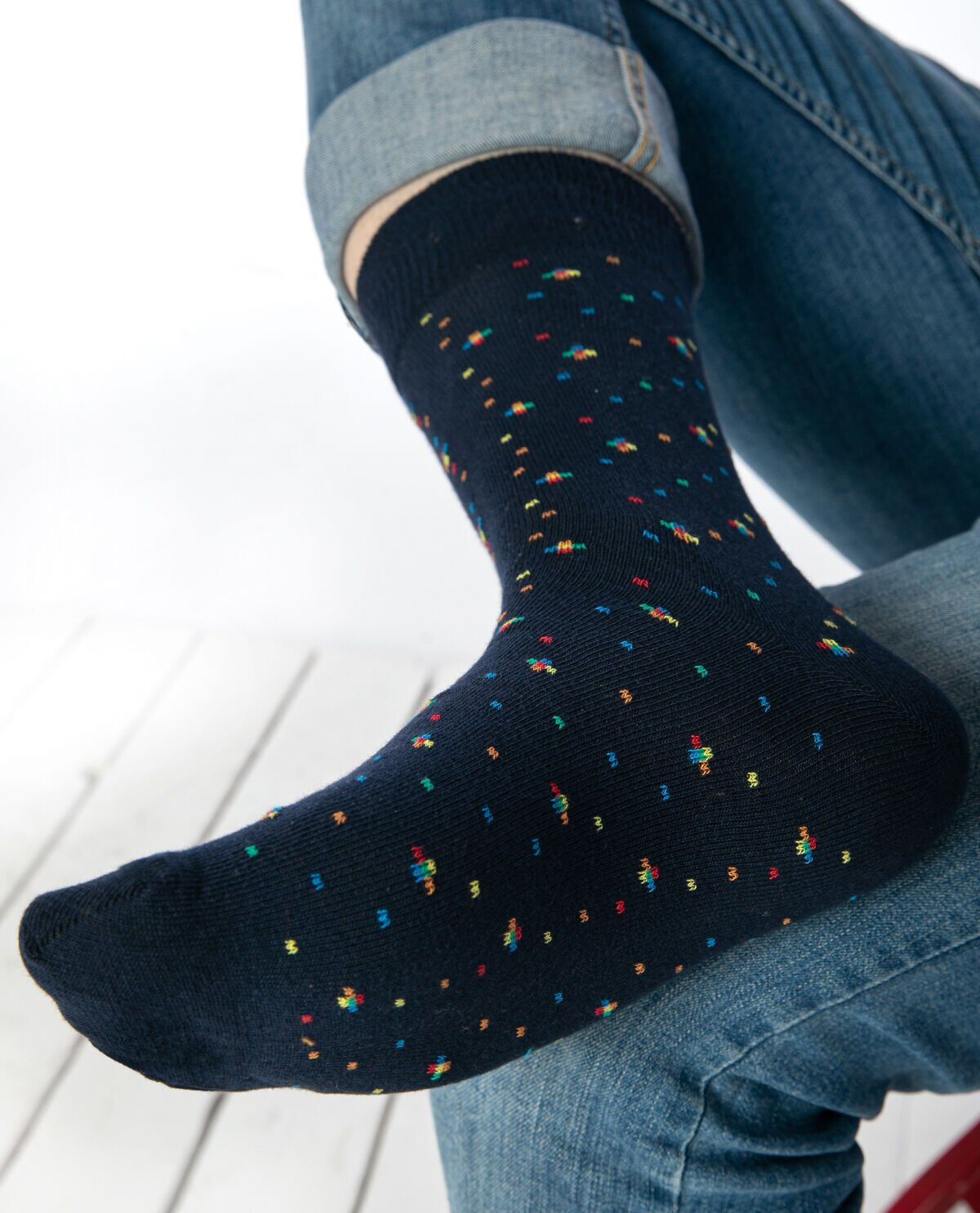 Desenli Erkek Soket Çorap 4lü Paket PKT97