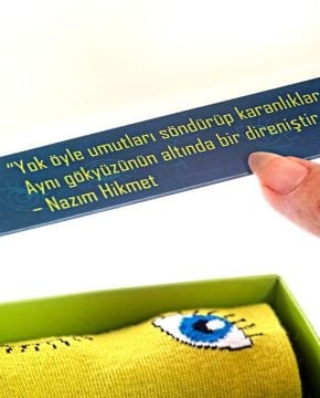 4lü Kutu Just Eyes Nazar Göz Desenli Soket Çorap