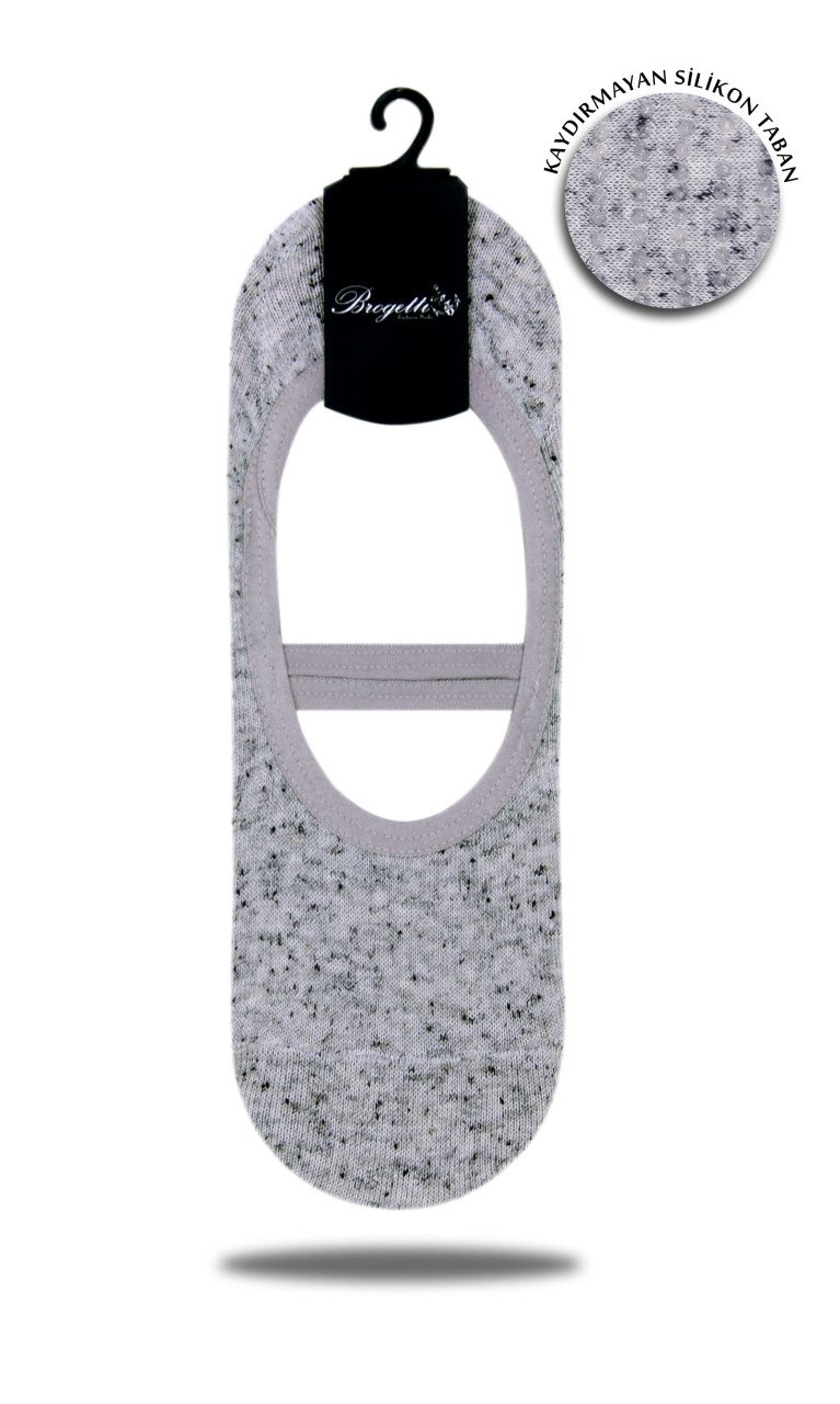 Gri Nopeli Desen Pilates Çorap GRİ - 35/39
