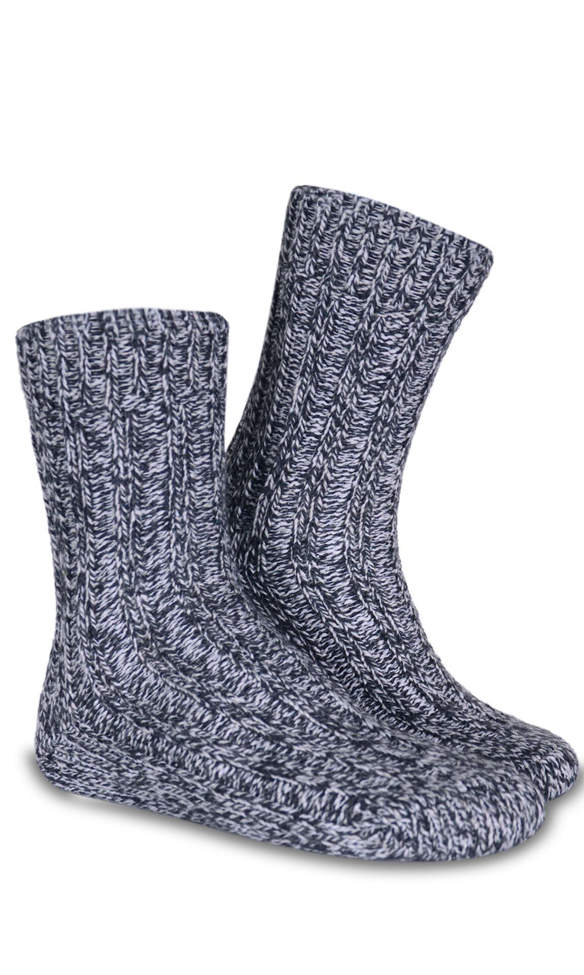 Gri Muline Kışlık Soket Çorap