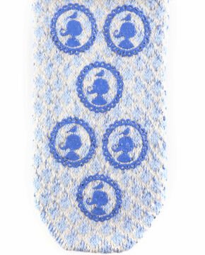 Home Socks Mavi Kaymaz Tabanlı Kışlık Ev Çorabı Triko