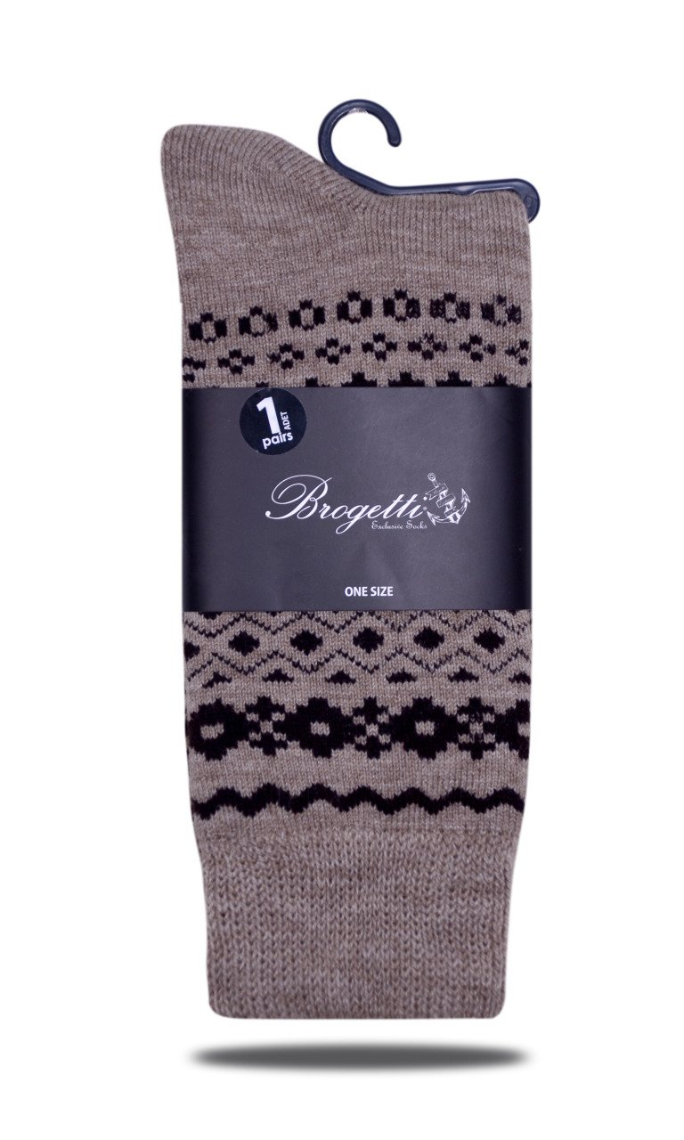 Bej Rengi Kışlık Erkek Soket Çorap BEJ - TEK BEDEN