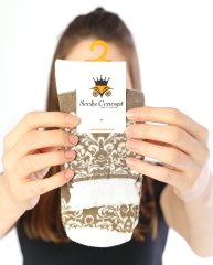 Bej-Ekru Renk Motif Desen Soket Çorap BEJ - 35/39