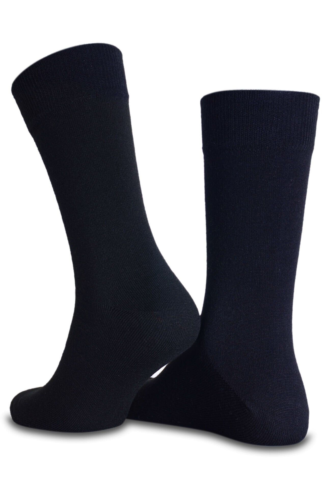 Siyah Renk Yün Kışlık Soket Çorap