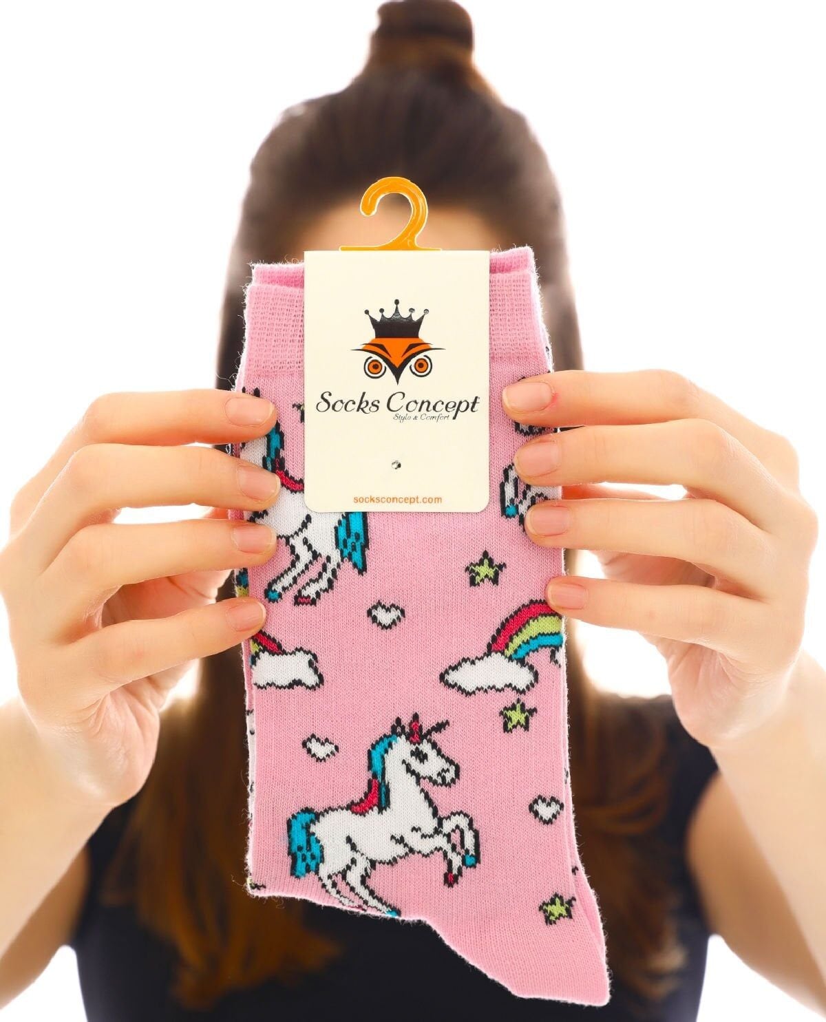 Unicorn Party Çorap Toz Pembe Brogetti