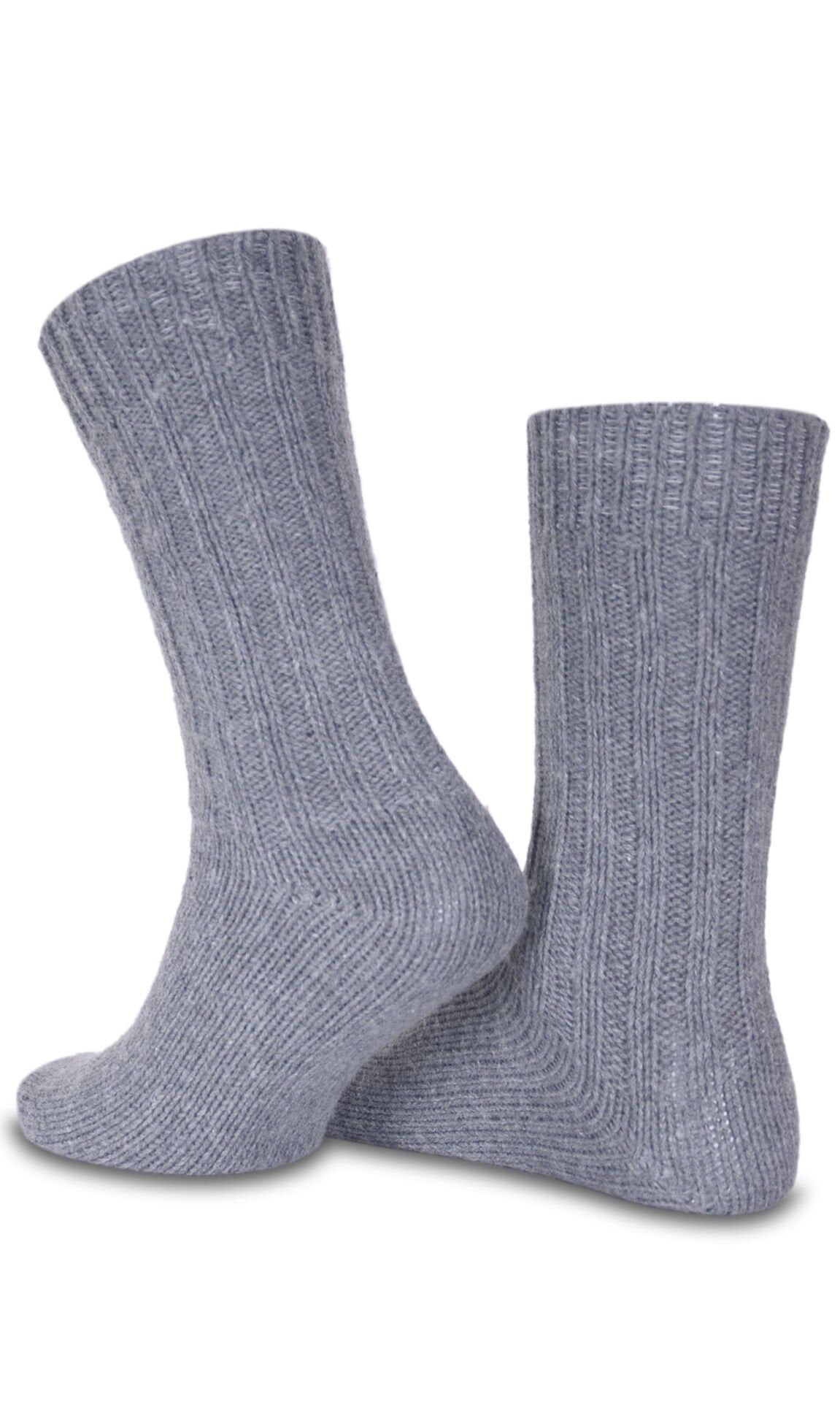 Yün Soket Çorap Gri Renk Brogetti