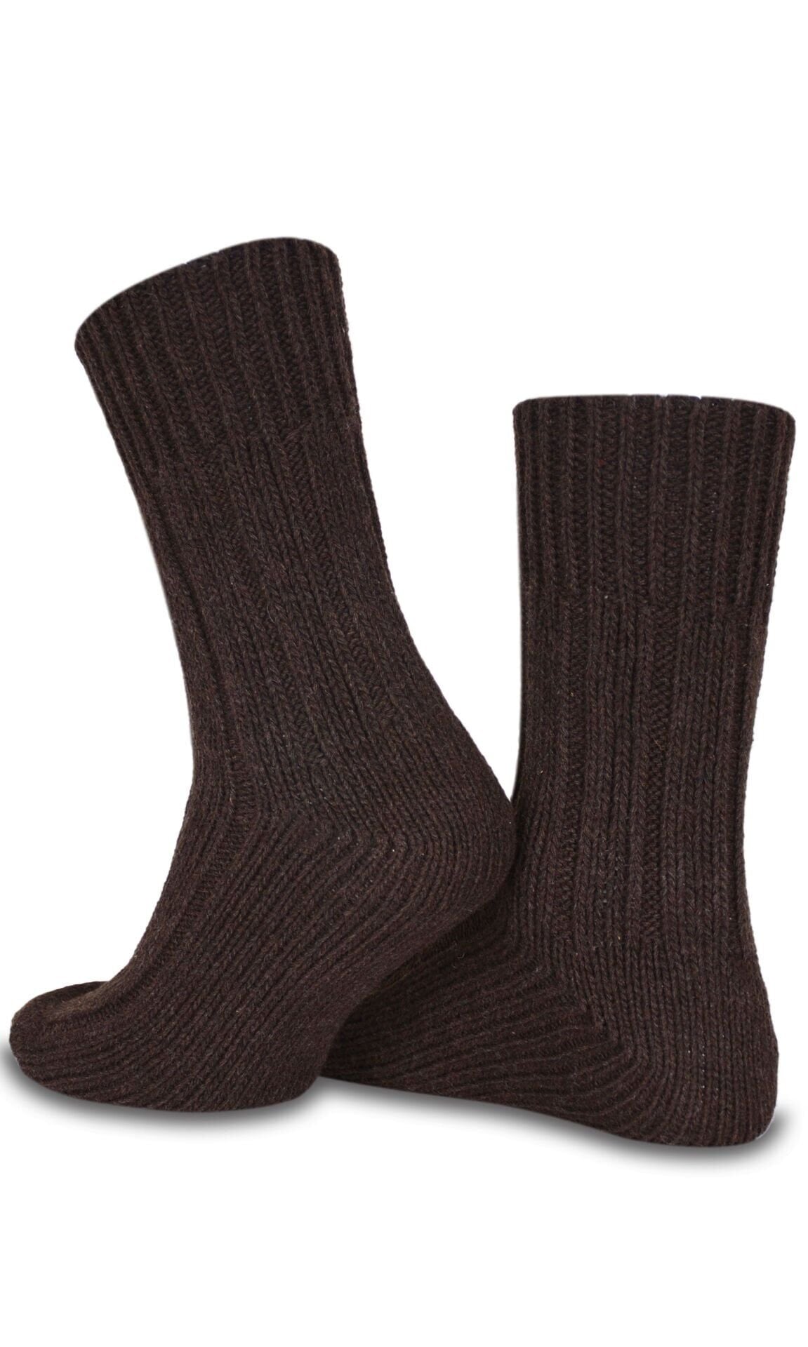 Yün Soket Çorap Kahverengi Renk