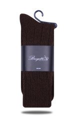 Yün Soket Çorap Kahverengi Renk KAHVERENGİ - TEK BEDEN